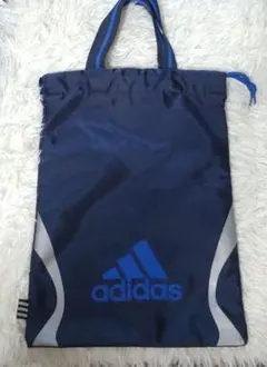 adidas シューズケース キッズ　ブルー
