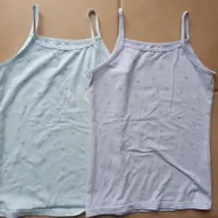 AIRism120サイズ 花柄キャミソール 2枚セット