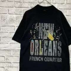 USA製90sヴィンテージTシャツ！シングルステッチ　ブラック半袖古着XL 30