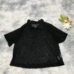 タグ付き デイジー シーイン (LL) 半袖 カットソー 大きいサイズ 襟付き