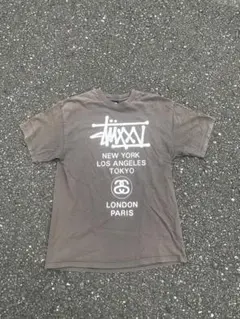 希少 25th old Stussy Tシャツ ワールドツアー グラフィック
