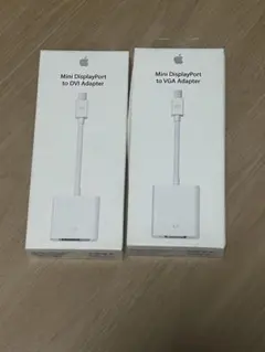 新品純正Mini DisplayPort to DVI/VGA アダプタ セット