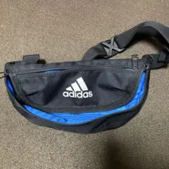 adidas ボディバッグ 黒/青