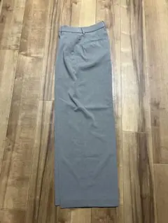 ユニクロ感動ワイドパンツグレーM