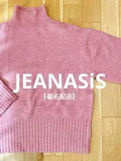 JEANASiS タートルハイネックプルオーバー F ニット ジーナシス