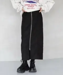 PAGEBOY ライスコールZIPナロースカート ブラック Fのサムネイル