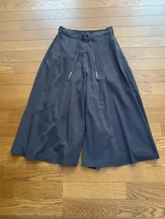 ワイドパンツ ドローストリング付き