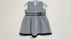 moo non non ストライプワンピース 90