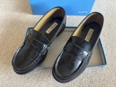 HARUTA ブラック ローファー レディース 24.5cm