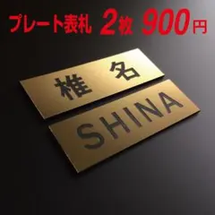 おしゃれミニ表札 プレート表札 ★２枚セット★