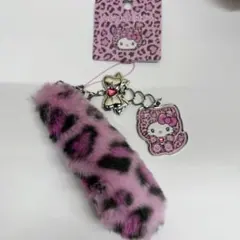 キティちゃん 平成ギャルデコ電風コンパクトミラー ピンクのしっぽ