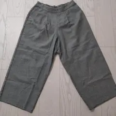 チェック柄ワイドパンツ Lサイズ