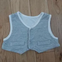 ベビードレス ベスト 男の子 グレー 新生児