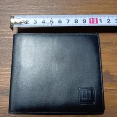 dunhill 黒いレザー二つ折り財布