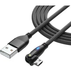 Micro USB 充電ケーブル Ｌ字型 3本セット