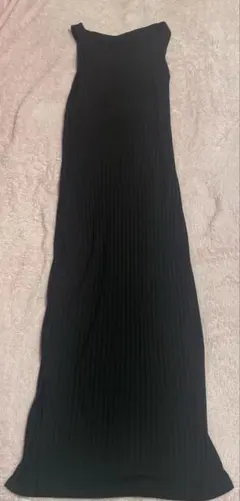 GRL 黒 ノースリーブワンピース ロングワンピース