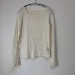 URBAN RESEARCH アイボリー 長袖カットソー フリーサイズ 花柄