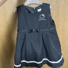 Hello Kitty 黒 ベビーワンピース 90cm