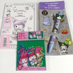 【新品⭐】クロミ2026スケジュール帳　ボールペン　マイメロシール　3つセット