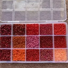 赤系ビーズセット 16色 11