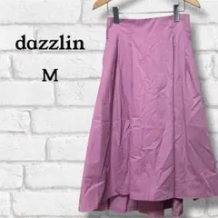 dazzlin フレアロングスカート M ピンク レディース