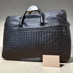 【極美品✨️】BOTTEGA VENETAイントレチャート ビジネスバッグ レザーのサムネイル