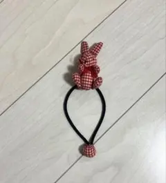 ハンドメイド ウサギ型ヘアゴム