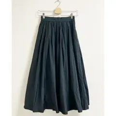 a36_IENA 極美品◆2024AW メモリータフタフレアスカート 34のサムネイル