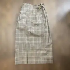 GREEN LABEL RELAXINGチェック柄タイトスカート 38