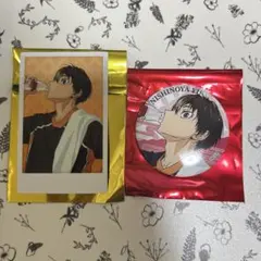 ハイキュー　極楽湯　缶バッジ　ポラショットコレクション西谷夕