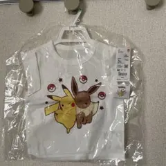 ユニクロ ポケモン 半袖Tシャツ 80 ピカチュウ イーブイ