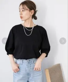 UR TECH ひやサラクール五分袖コクーンTシャツ