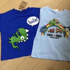 【新品タグ付き】恐竜プリント 半袖Tシャツ 2枚セット