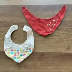 赤・猫柄スタイセット hug