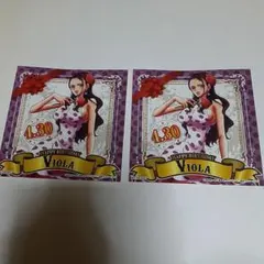 ワンピース　麦わらストア　バースデーステッカー　ヴィオラ　2枚セット