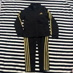 adidas ジャージ 黒/金