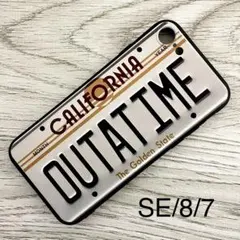 バック・トゥ・ザ・フューチャー プレート iPhone 8/ 7/ SE ケース