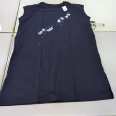 グラニフ　パンダ　ノースリーブワンピース L ネイビー