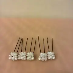 フラワーデザイン　ヘアピン　5本セット