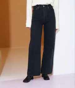 Levi’s リーバイス RIBCAGE WIDE LEG デニム ブラック