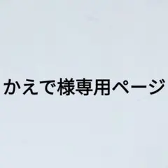かえで様専用ページ