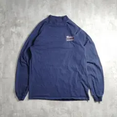 古着　長袖Tシャツ　ロンT　刺繍　ロゴ　肉厚　Lのサムネイル