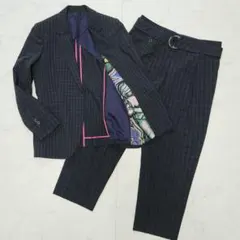 ポールスミス　パンツスーツ　SOHO FIT　チェック　裏地カラフル　40/42のサムネイル