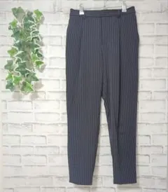 【UNIQLO】ユニクロ　レディース　ドレープジョガーパンツ　M　ストライプ