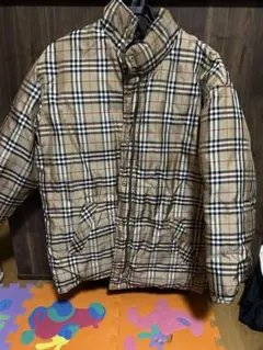 Burberry ベージュ系チェック ダウンジャケット 40