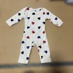 PETIT BATEAU ハート柄ロンパース 12m