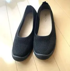 ⭐︎美品⭐︎HEAL ME ブラック フラットシューズ　24cm