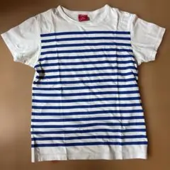 OJICO ストライプ リバー Tシャツ 半袖 ホワイト/ブルーのサムネイル
