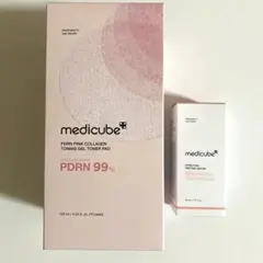 【新品】medicube PDRN ピンクコラーゲン トナーパッド セラムセット