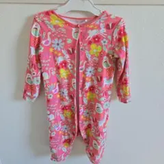 next ピンク 花柄ロンパース 92cm
